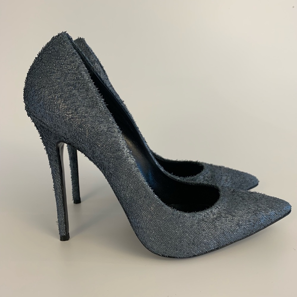 Lust For Life Blue Leather Pumps